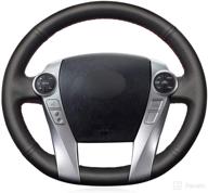 🚗 mewant handsewing artificial leather car steering wheel covers for prius 2009-2015 aqua 2014 2015 - customized and high-quality логотип