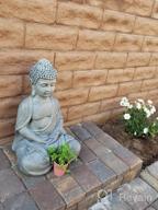 img 1 attached to Experience Zen: Kante 25.6" Lightweight Buddha Statue For Indoor And Outdoor Meditation review by Steve Snyder