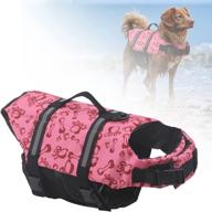 🐶 sheripet dog life jackets: high buoyancy safety vest for small, medium & large dogs, pinkbone/xl логотип