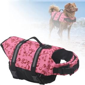 img 4 attached to 🐶 Sheripet Dog Life Jackets: High Buoyancy Safety Vest for Small, Medium & Large Dogs, Pinkbone/XL