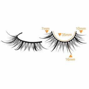 img 3 attached to Lanflower Manga-Inspired False Lashes, Set Of 10 Pairs: Spiky, Wispy, And Natural-Looking Anime Eyelashes Perfect For Japanese Cosplay And Korean-Inspired Makeup Looks