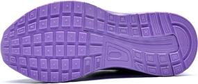 img 1 attached to 👟 RomenSi Lightweight Breathable BlackPurple Girls' Athletic Sneakers: Stay Stylish and Comfy!