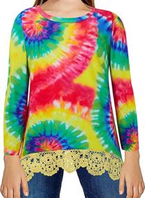 img 4 attached to 🐆 Stylish Leopard Juniors Graphics Crewneck Girls' Tops, Tees & Blouses - Fashionable Clothing for Girls