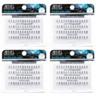 4 pack of ardell false eye lashes individuals medium black - get a natural look! logo