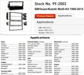 img 1 attached to 🛠️ Effortless Installation with Metra 99-2003 Multi-Kit for GM/Suzuki Vehicles