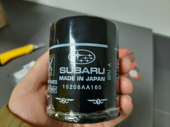 img 1 attached to 🔍 Authentic Subaru Oil Filter - Model 15208AA160/15208AA15A: Premium Quality and Superior Performance review by Adriana Soare ᠌