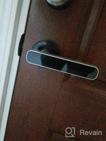 img 8 attached to HARFO L1 Series Fingerprint Electric Door Lock, Keyless Door Lock, Biometric Keyless Entry Door Handle, Perfect For Office & Home (Aged Bronze)
