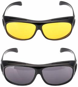img 2 attached to Anti-glare sunglasses for drivers HD Vision (2 pieces) set