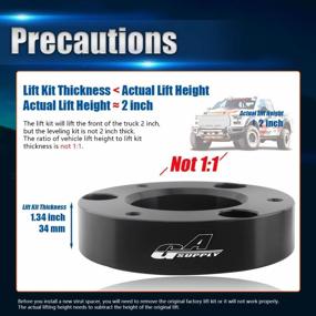 img 2 attached to 2 Inch Front Strut Spacers Leveling Lift Kit For 2007-2020 Chevy Silverado Suburban 1500 Tahoe 2WD 4WD GMC Sierra 1500