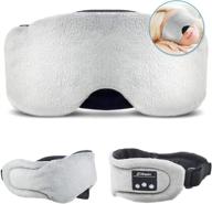 ✨ ice-feeling extra soft modal lining sleep mask with headphones - enhanced comfort for complete blackout and ultra-thin sleep experience (grey) логотип