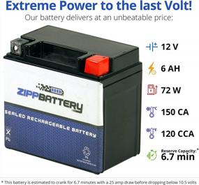 img 2 attached to 12V 6A YTZ7S Maintenance Free Battery For ATVs, Scooters, Dirt Bikes & Motorcycles - Nut & Bolt (T3) Terminal
