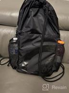 img 1 attached to Men'S & Women'S Water Resistant Drawstring Backpack Sports Sackpack Gym Bag With Pockets - TRAILKICKER review by Mark Tompkins
