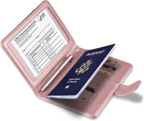 img 2 attached to Anbelideb Passport Vaccine Vaccination Protector Travel Accessories - Passport Covers