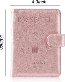 img 3 attached to Anbelideb Passport Vaccine Vaccination Protector Travel Accessories - Passport Covers