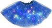 shine bright with nicute women's light up led tutu skirts for dance and parties logo