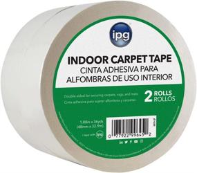 img 4 attached to Двусторонняя ковровая лента IPG для использования внутри помещений, 1,88 дюйма x 36 ярдов (2 шт. в упаковке)