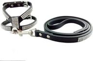 jwpc harness leather padded sparkly rhinestone dogs : training & behavior aids logo