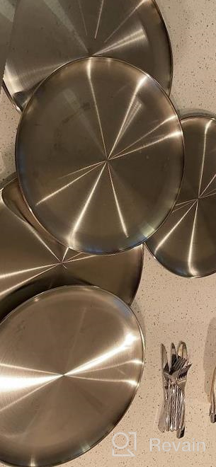 img 1 attached to Get Crispy And Healthy Pizza Every Time With Deedro'S Stainless Steel Pizza Pans - Set Of 4 Packs review by David Urbanski
