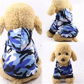 img 2 attached to 🐶 Set of 3 Dog Hoodies Camo Sweaters for Small Dogs, Perfect for Fall - Warm Dog Winter Clothes Coats for 1lb to 17.6lb Chihuahua Puppies - Dog Pet Sweatshirts for Boys and Girls