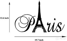 img 3 attached to Lchen Paris Eiffel Removable Sticker