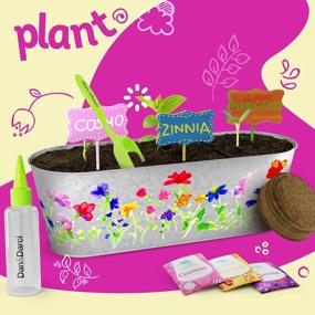 img 1 attached to Paint & Plant Flower Craft Kit For Kids - Best Birthday Science Crafts Gifts For Girls & Boys Age 5 6 7 8-12 Year Old Girl Gift - Children Gardening Kits, Art Projects Toys For Ages 5-12 Years