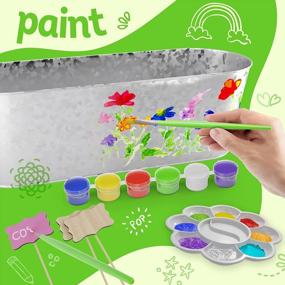 img 2 attached to Paint & Plant Flower Craft Kit For Kids - Best Birthday Science Crafts Gifts For Girls & Boys Age 5 6 7 8-12 Year Old Girl Gift - Children Gardening Kits, Art Projects Toys For Ages 5-12 Years