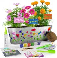 paint & plant flower craft kit for kids - best birthday science crafts gifts for girls & boys age 5 6 7 8-12 year old girl gift - children gardening kits, art projects toys for ages 5-12 years logo