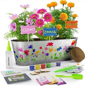 img 4 attached to Paint & Plant Flower Craft Kit For Kids - Best Birthday Science Crafts Gifts For Girls & Boys Age 5 6 7 8-12 Year Old Girl Gift - Children Gardening Kits, Art Projects Toys For Ages 5-12 Years