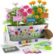 paint & plant flower craft kit for kids - best birthday science crafts gifts for girls & boys age 5 6 7 8-12 year old girl gift - children gardening kits, art projects toys for ages 5-12 years logo