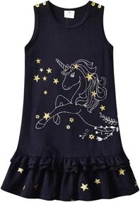 img 4 attached to 👗 VIKITA Casual Dresses for Toddler Girls: Stylish Clothing Collection at Dresses+