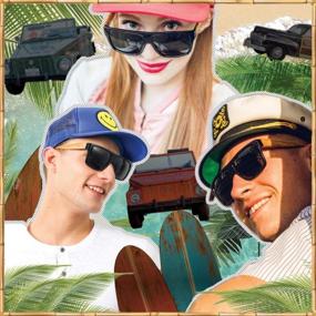 img 1 attached to 🕶️ Солнцезащитные очки с поляризованными линзами WOODIES Aviator: Улучшение видимости и стиль