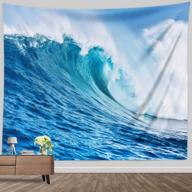 experience the serenity of seaside with broshan ocean wall tapestry extra large logo