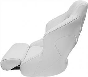 img 2 attached to Sail In Comfort With The Seamander Captain Bucket Boat Seat – Flip Up For Easy Access (SC1-White/White)