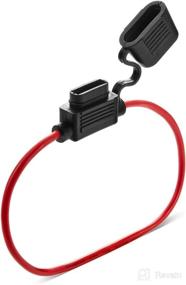 img 2 attached to 5-Pack Chanzon 12AWG ATC/ATO Inline Marine Fuse Holder (Max 35A) for Automotive, Car, and Motorcycle