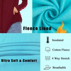 img 3 attached to Soft And Comfortable Women'S Fleece Turtleneck Pullover Sweater With Thermal Insulation And Long Sleeves - Lightweight And Casual For Everyday Wear