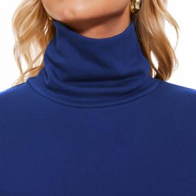 img 2 attached to Soft And Comfortable Women'S Fleece Turtleneck Pullover Sweater With Thermal Insulation And Long Sleeves - Lightweight And Casual For Everyday Wear