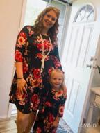 img 1 attached to Floral Maxi Dresses For Matching Mommy And Me Outfits - Perfect Casual Summer Family Clothing review by John Gray