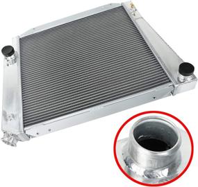 img 4 attached to High-Performance 3 Row Aluminum Cooling Radiator 🔥 - Suitable for 1968-1977 Bronco with 5.0L V8 Engine