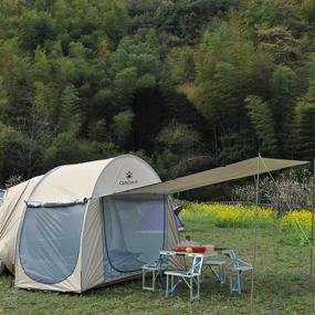 img 3 attached to SUV Tent with Spacious Interior and Ventilation - Enhanced Family Camping Tents with Tall Ceiling and Large Screen Doors