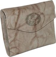 buxton heiress pik me up mini trifold mahogany women's handbags & wallets ~ wallets logo
