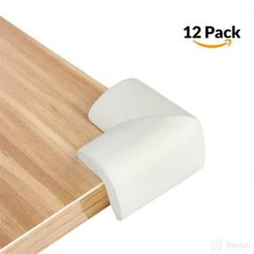 img 3 attached to 👶 Baby Proofing Corner Guards - 12 Pack, 3M Tape, Furniture Edge Protectors, Fireplace Bumpers | White