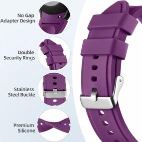 img 2 attached to Maledan 10 Pack Silicone Bands For Samsung Galaxy Watch 4/5 And Watch 4 Classic: No Gap, Compatible, And Stylish