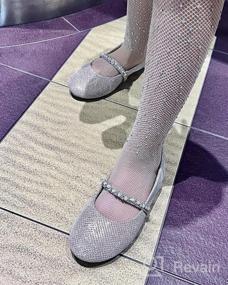 img 7 attached to 🩰 SANDALUP Girls' Rhinestone Glitter Ballet Shoes