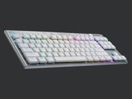 gaming wireless keyboard logitech g g915 tkl gl tactile, white, russian logo