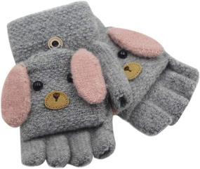 img 1 attached to 🧤 Rarity Fingerless Mittens Convertible Gloves for Girls' Cold Weather Accessories