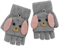 🧤 rarity fingerless mittens convertible gloves for girls' cold weather accessories логотип