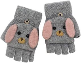 img 4 attached to 🧤 Rarity Fingerless Mittens Convertible Gloves for Girls' Cold Weather Accessories