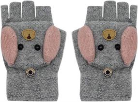 img 2 attached to 🧤 Rarity Fingerless Mittens Convertible Gloves for Girls' Cold Weather Accessories