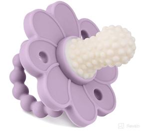 img 4 attached to 🌸 SoothiPop Flower Bubble Bump: Freezable & Chewable Baby Teething Toy with Soft, Textured Surfaces to Massage and Soothe Infant Sore Gums (Lavender) - Suitable for 3 Months+