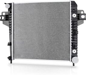 img 4 attached to DWVO Full Aluminum Radiator Compatible with 2002-2006 Jeep Liberty 3.7L V6 6-Cylinder DWRD1008